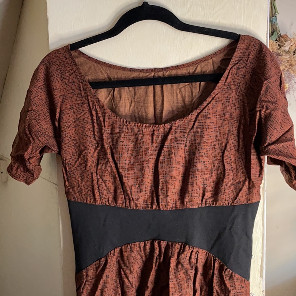 Hubris Apparel Fall Colored Dress Made in Portland, OR